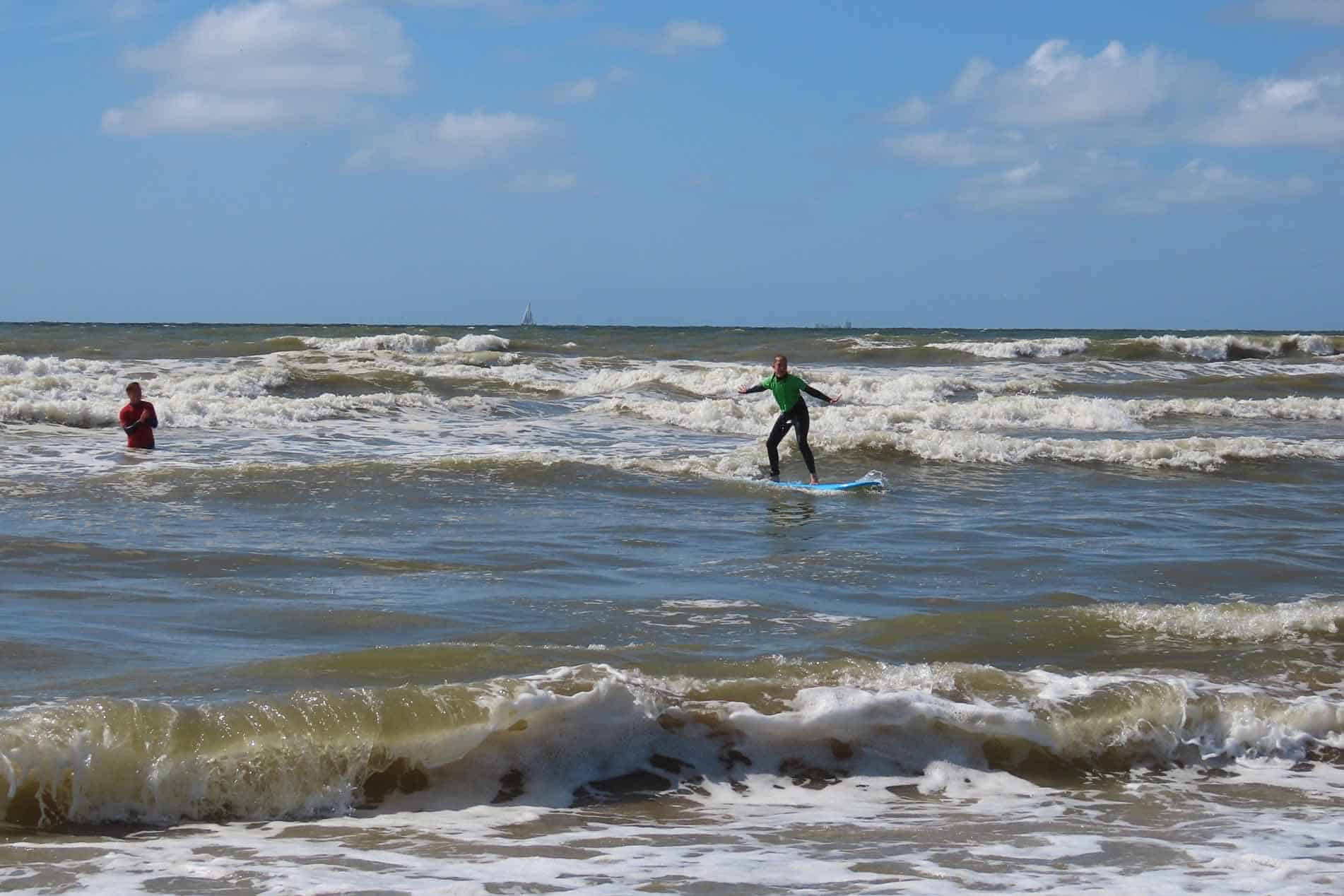 Surfles in Katwijk aan Zee