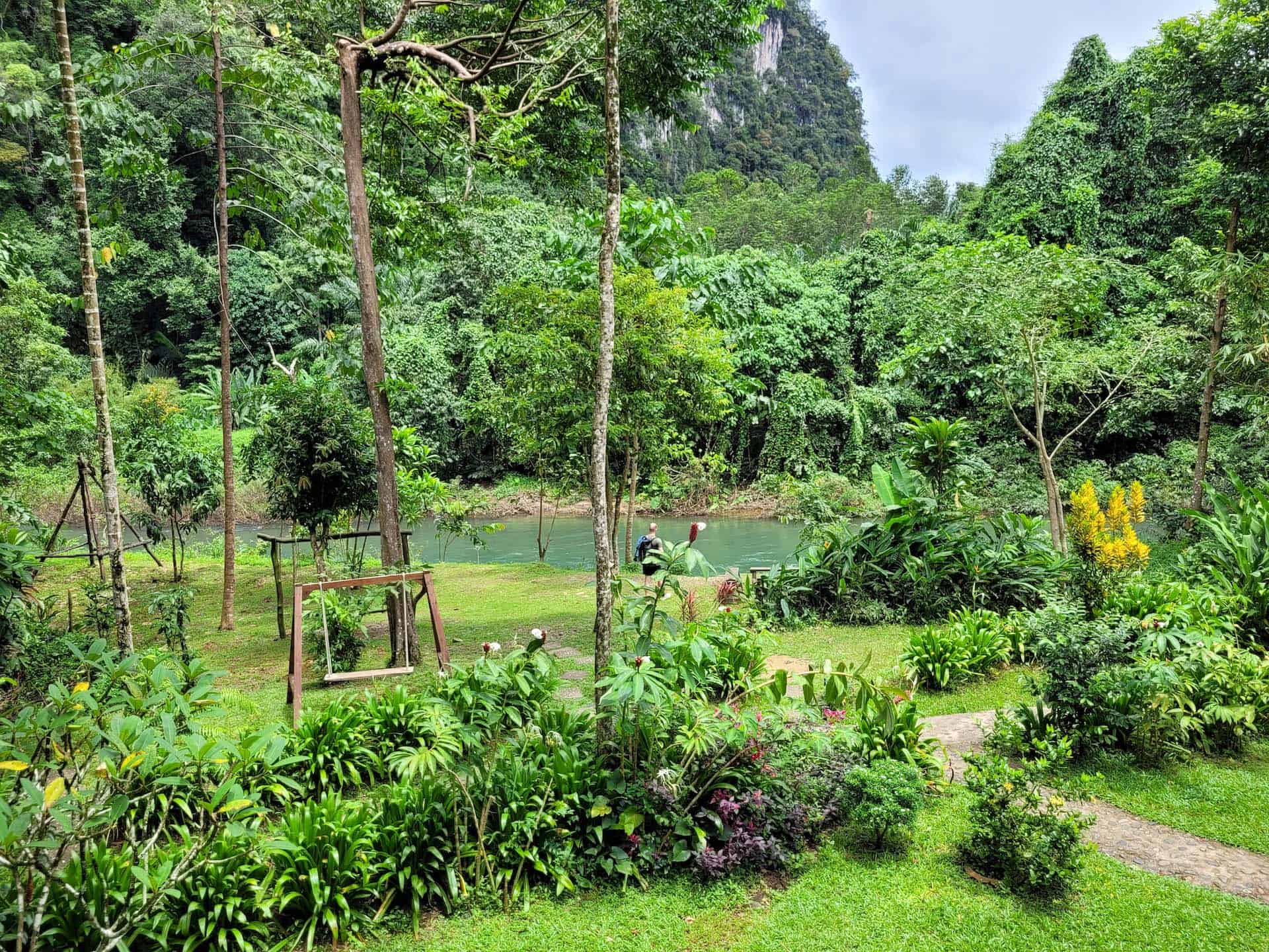 Khao Sok Jungle House Tuin