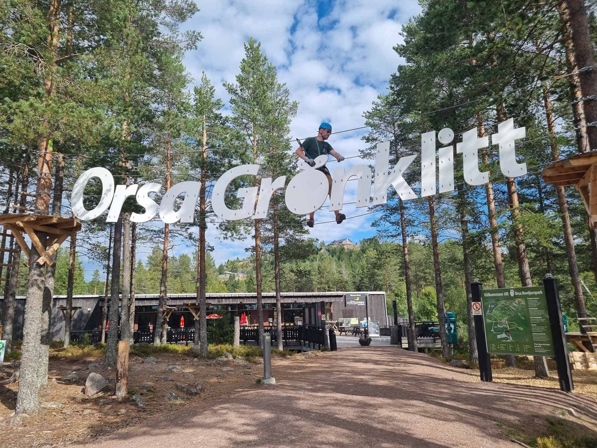 Orsa Gronklitt Klimpark Dalarna Zweden