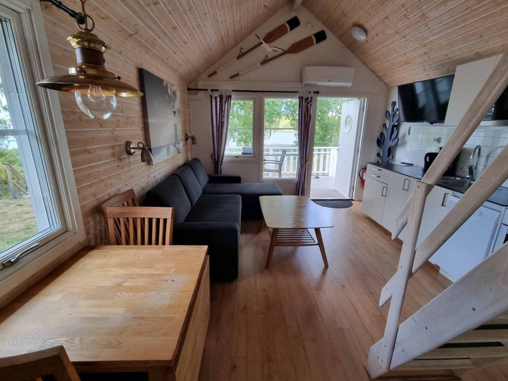 Ronneby Havscamping woonkamer