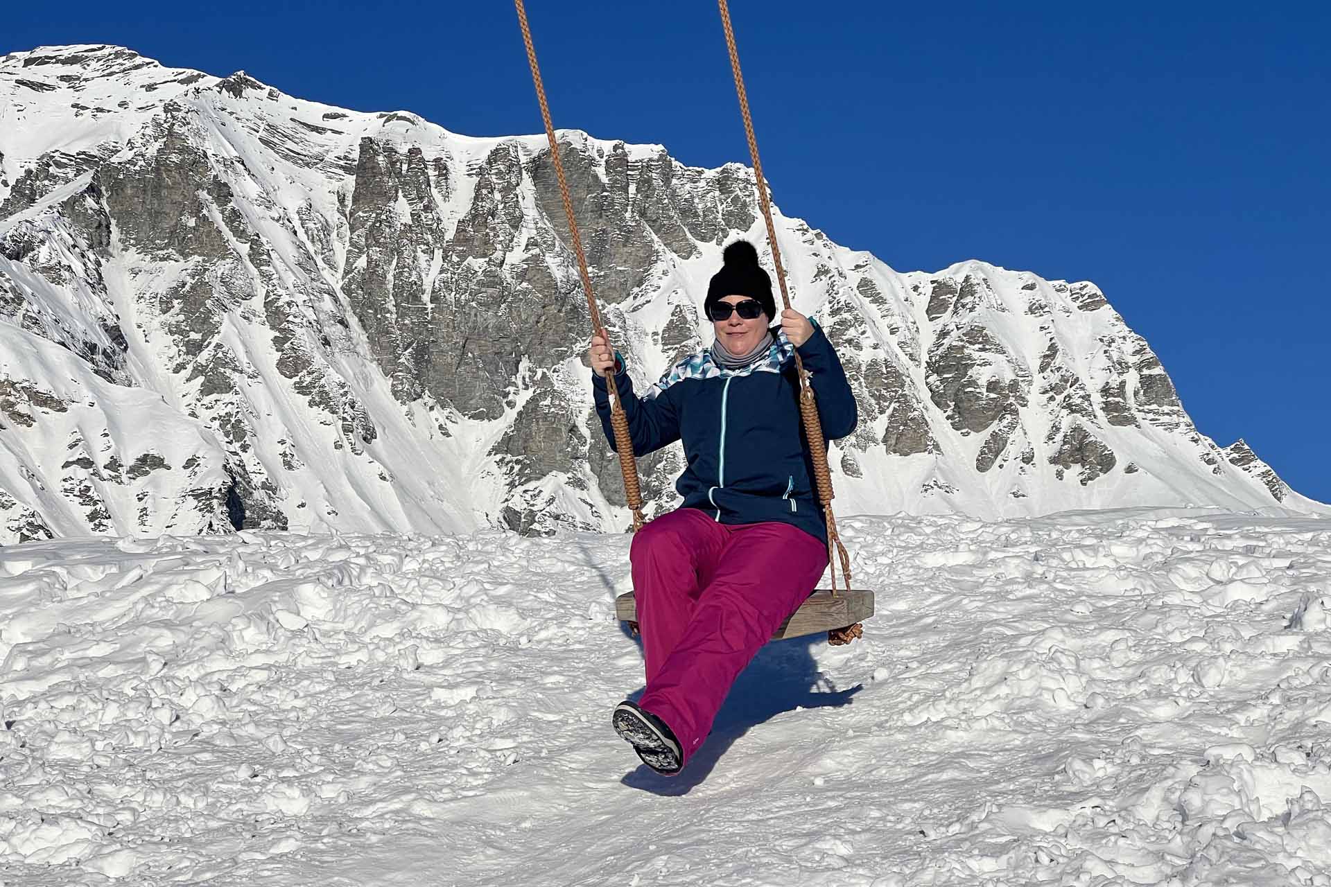 Adelboden tschentenalp skigebied schommel