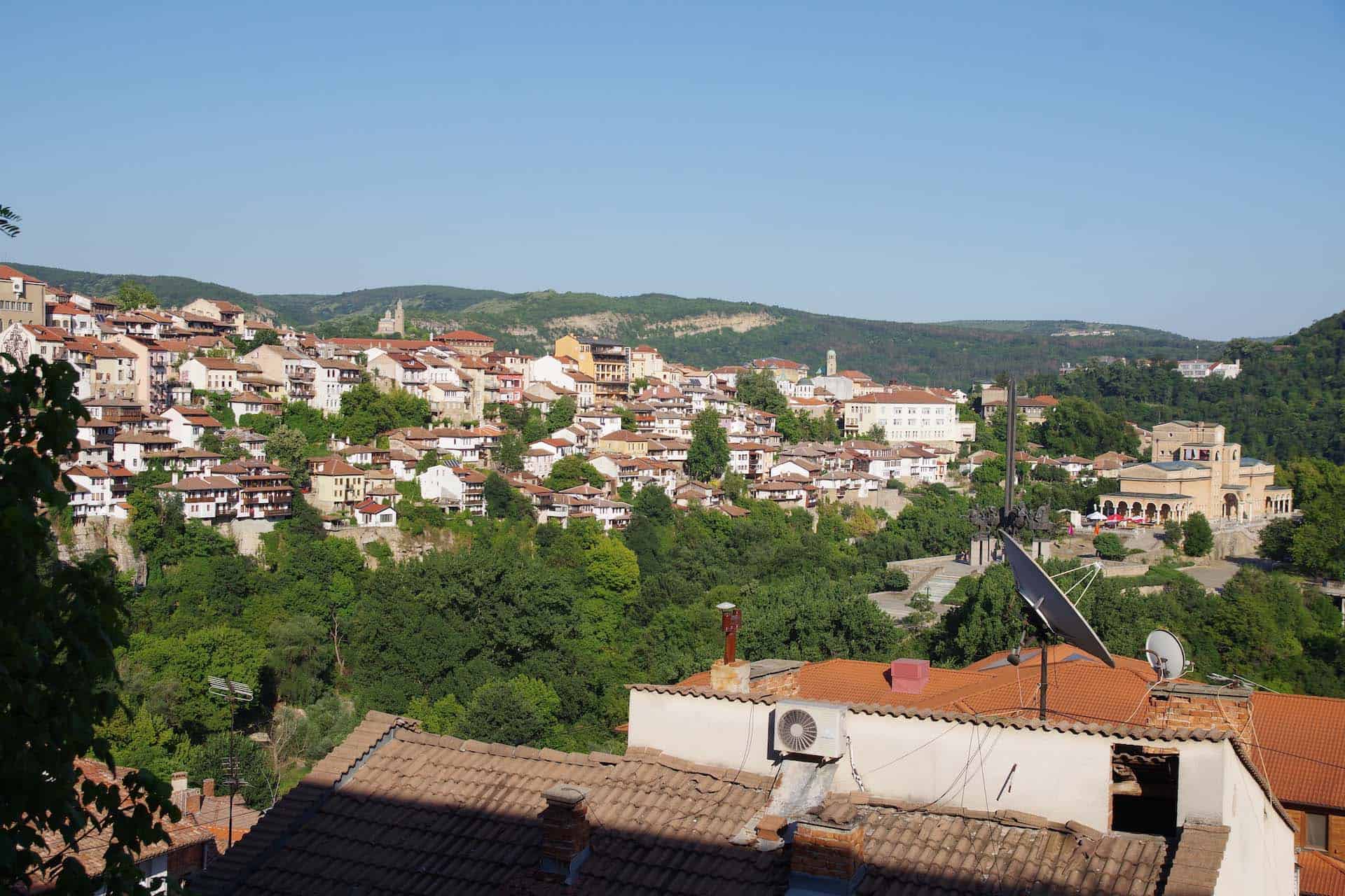 Veliko tarnovo uitzicht stad