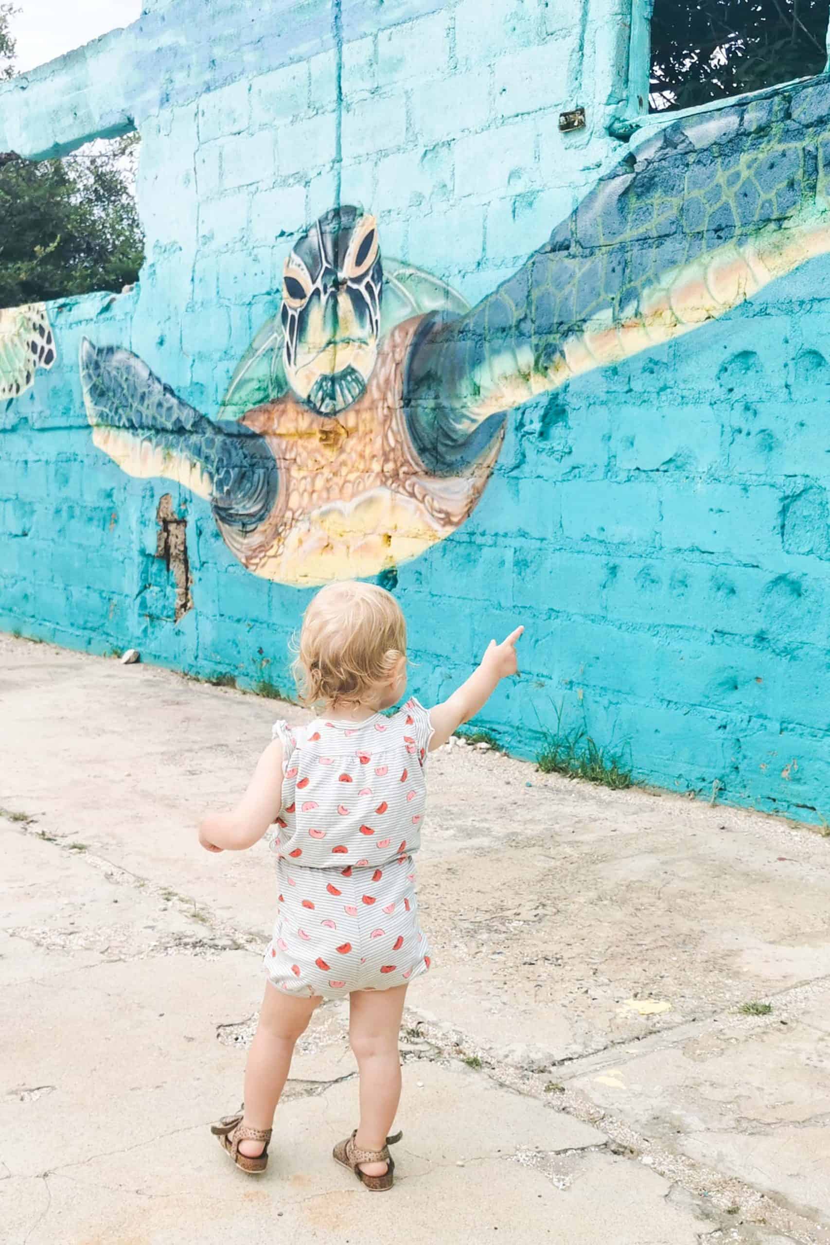 streetart aruba met kinderen