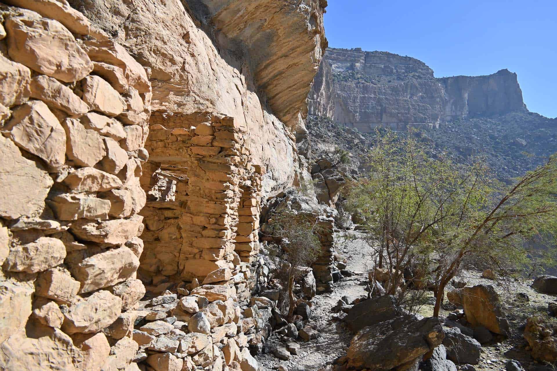 Jebel Shams Oman balcony walk einde route