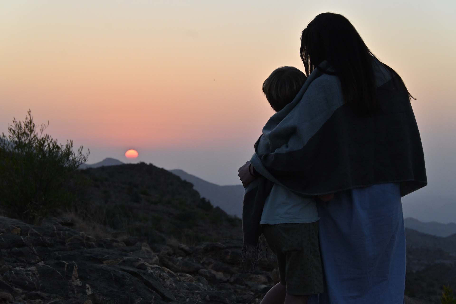 Jebel Shams Oman uitzicht zon