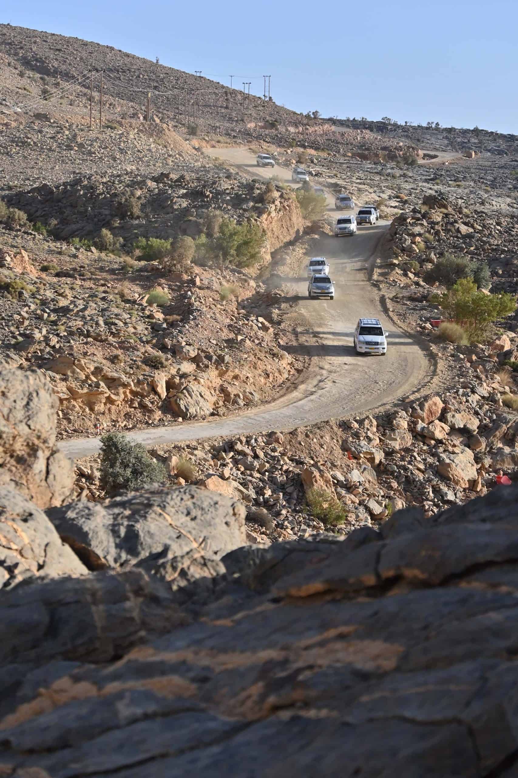 Jebel Shams Oman route bergen