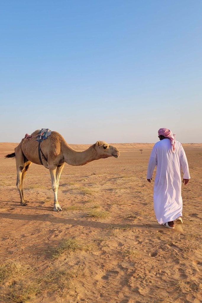 Oman met kinderen wahibi sands