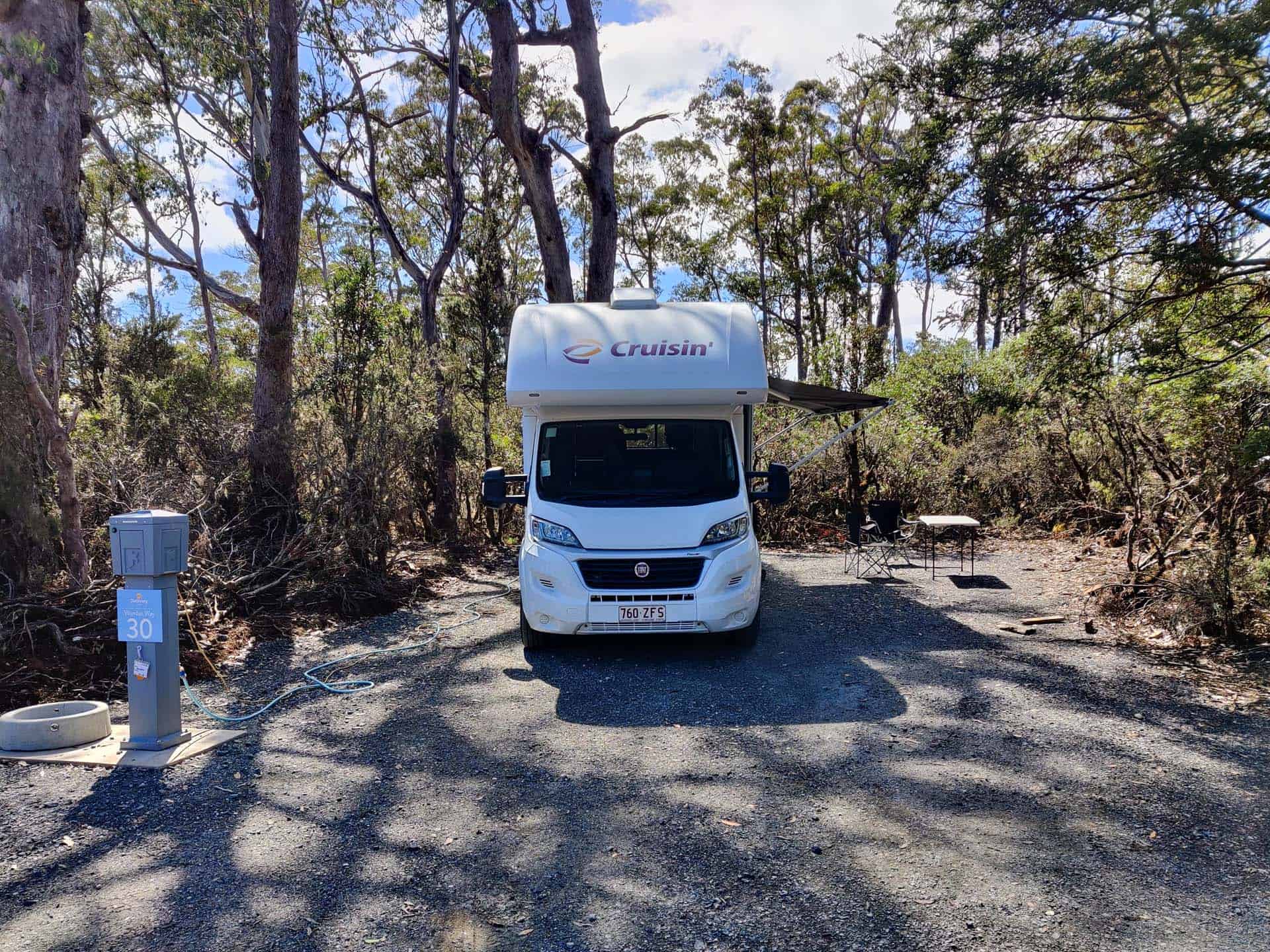 Tasmanie met camper kinderen