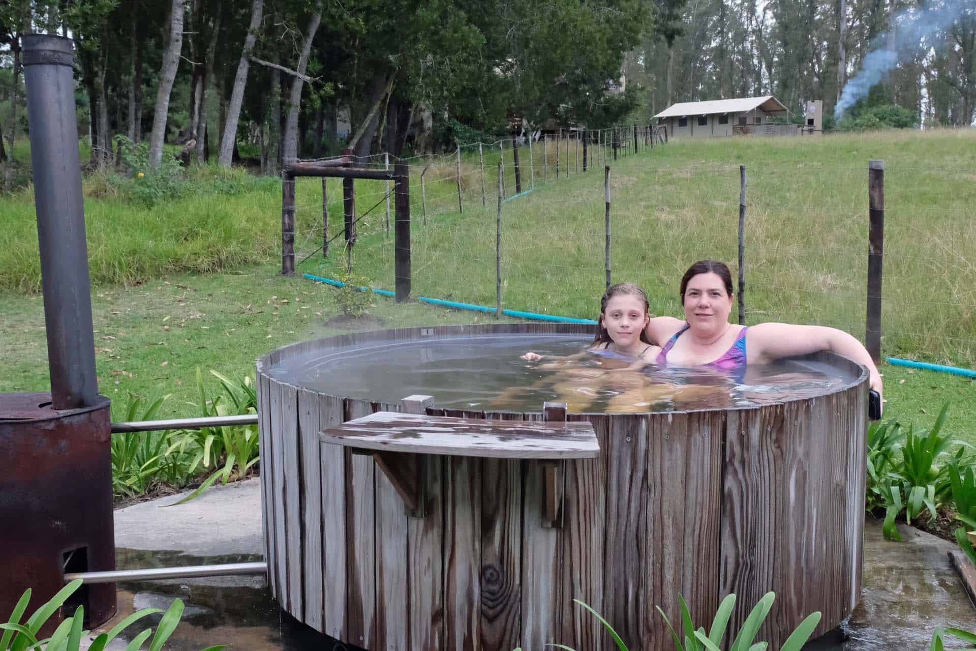 Glamping zuid afrika oakhurst hottub