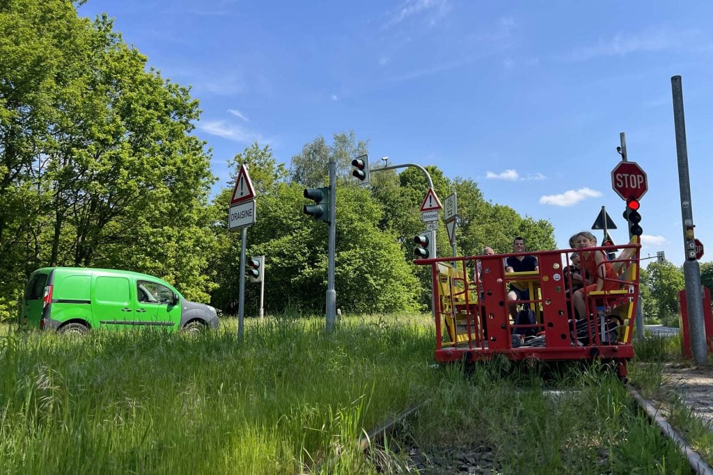 Spoortrein grenzeland