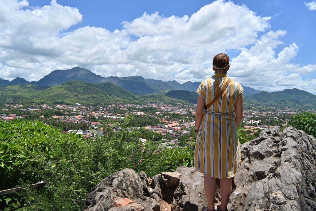 Mount Phousi Luang Prabang met kinderen