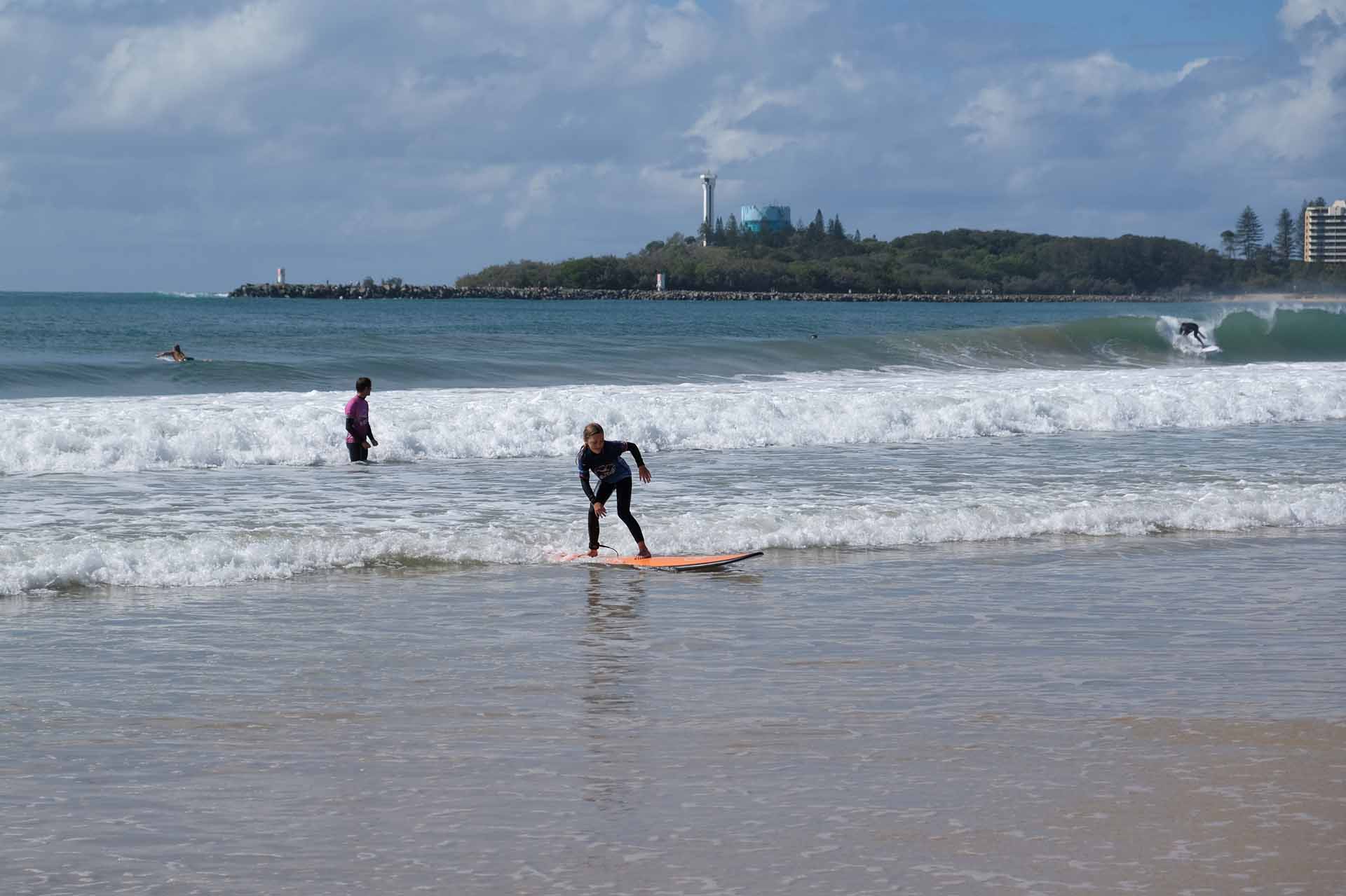 Sunshine coast surfen