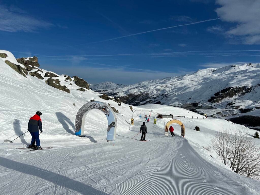 Les Menuires met kinderen wintersport