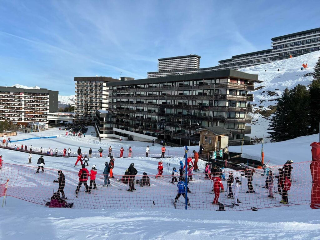 Les Menuires met kinderen wintersport