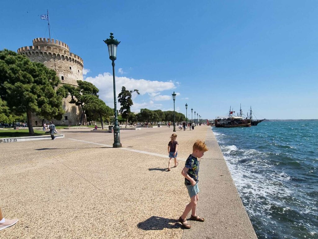 Promenade witte toren Thessaloniki