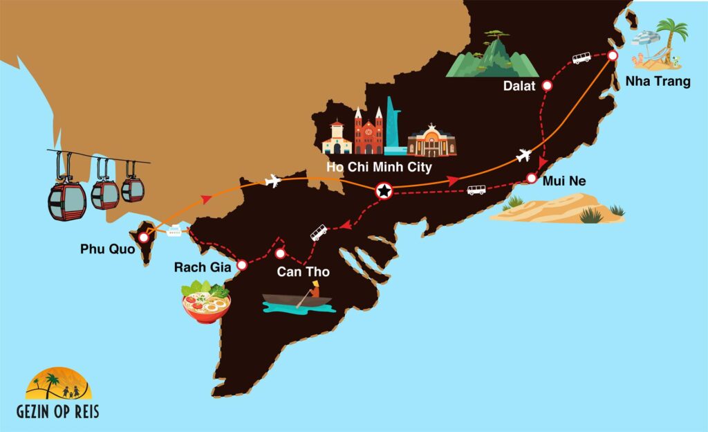 Kaart vietnam