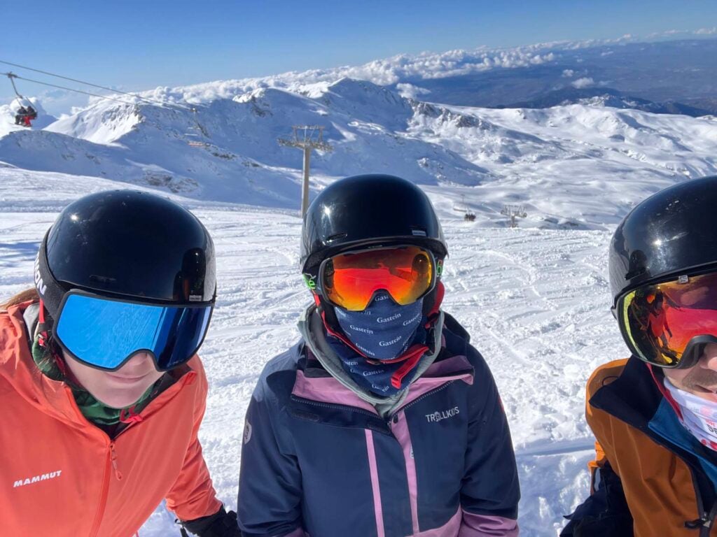 Sierra nevada met kinderen