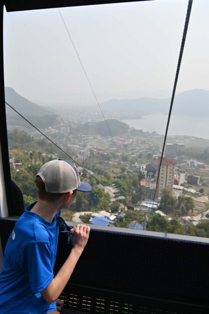 Kabelbaan naar Sarangkot