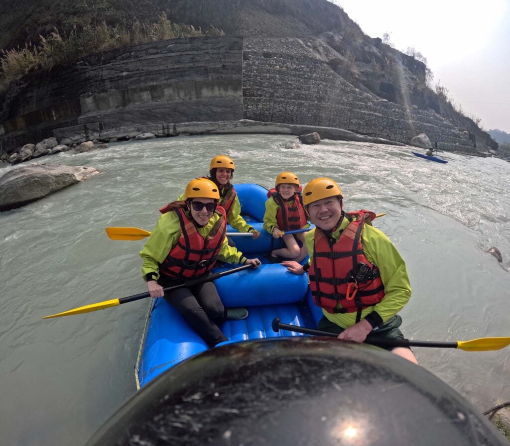 Raften bij Pokhara