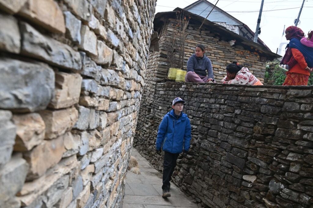 Nepal-met-kinderen-Trekking-Poon-Hill-dag-4