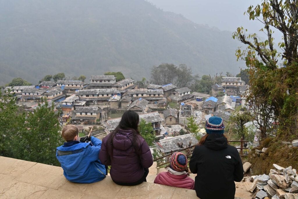Nepal-met-kinderen-Trekking-Poon-Hill-dag-5