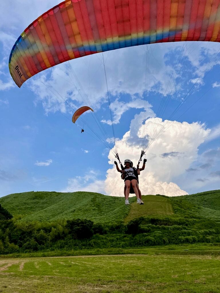 mount aso paragliden