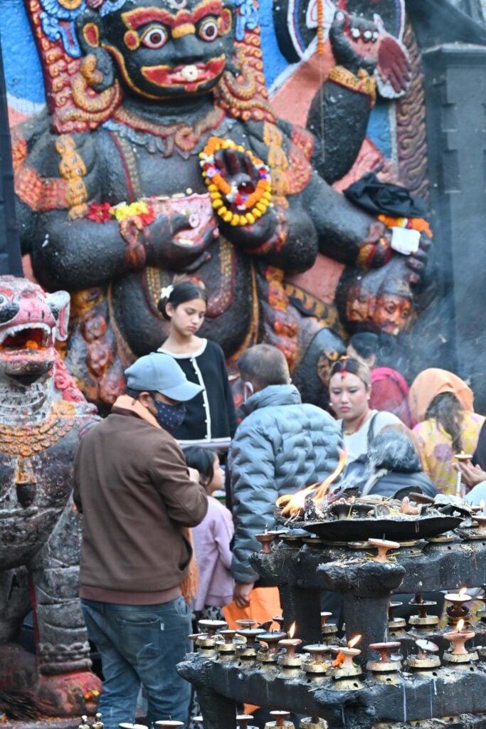 Durbar Square met kinderen