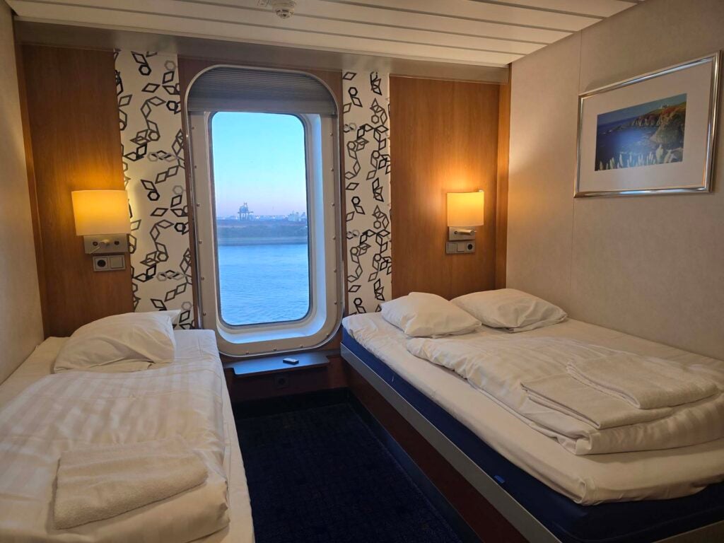 Comfort Class-hut op de Stena Line nachtboot