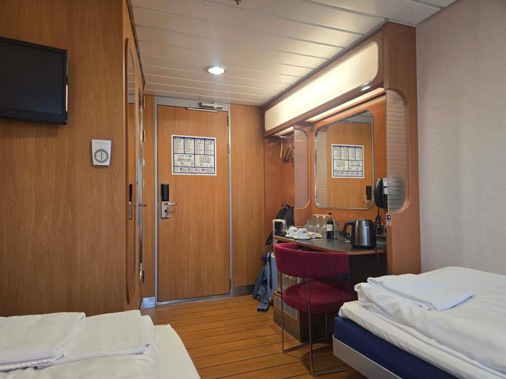 Comfort Class-hut op de Stena Line nachtboot