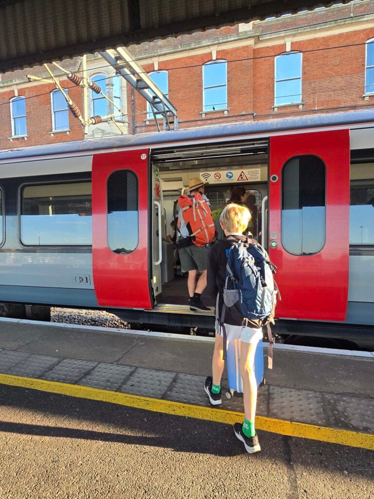 Rail and sail, trein londen