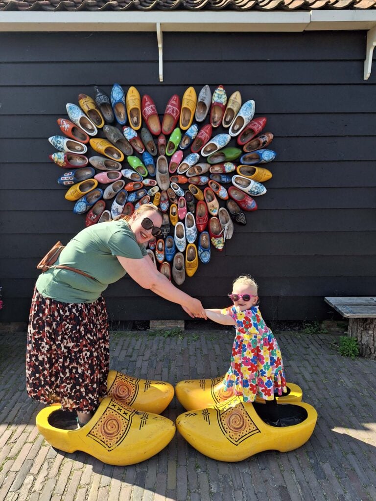 Zaanse Schans met kinderen