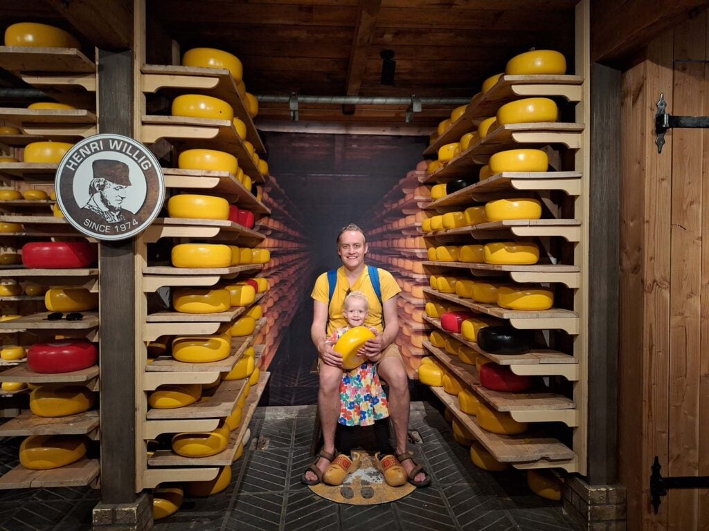 zaanse schans met kinderen